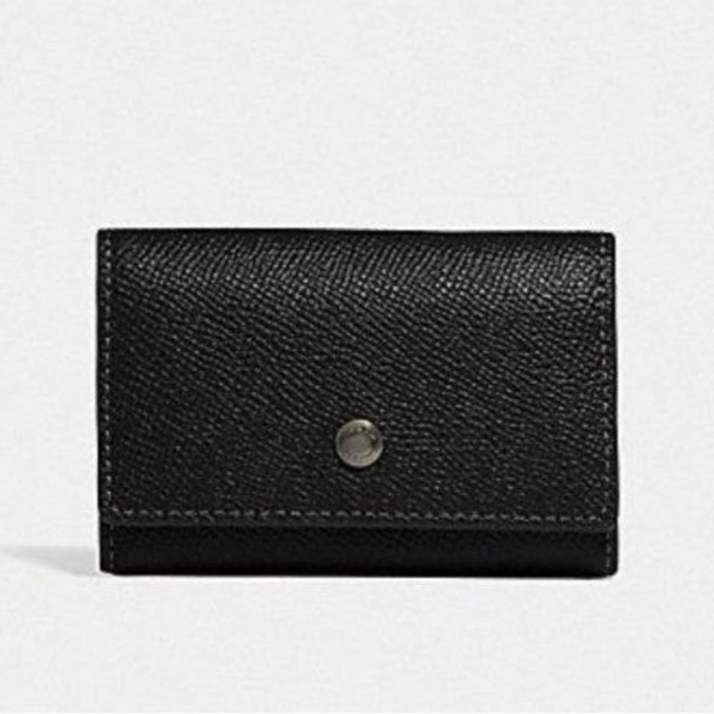 Coach 5 Ring Key Case (Gunmetal/Black)